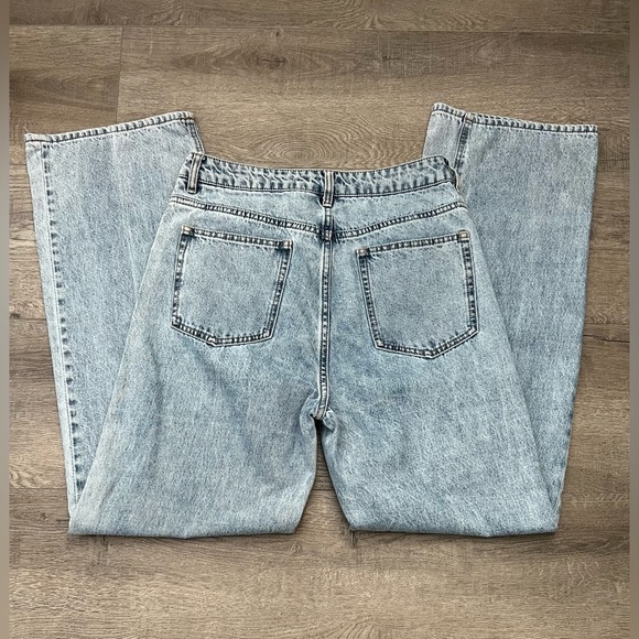 H&M Wide High Waist Jeans | Women’s | Size: 8 | Color: Blue - Picture 2 of 16